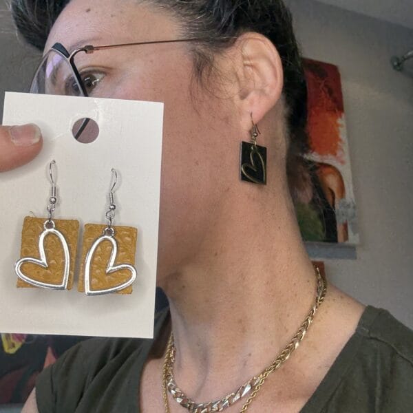 Boucles d'oreilles coeur