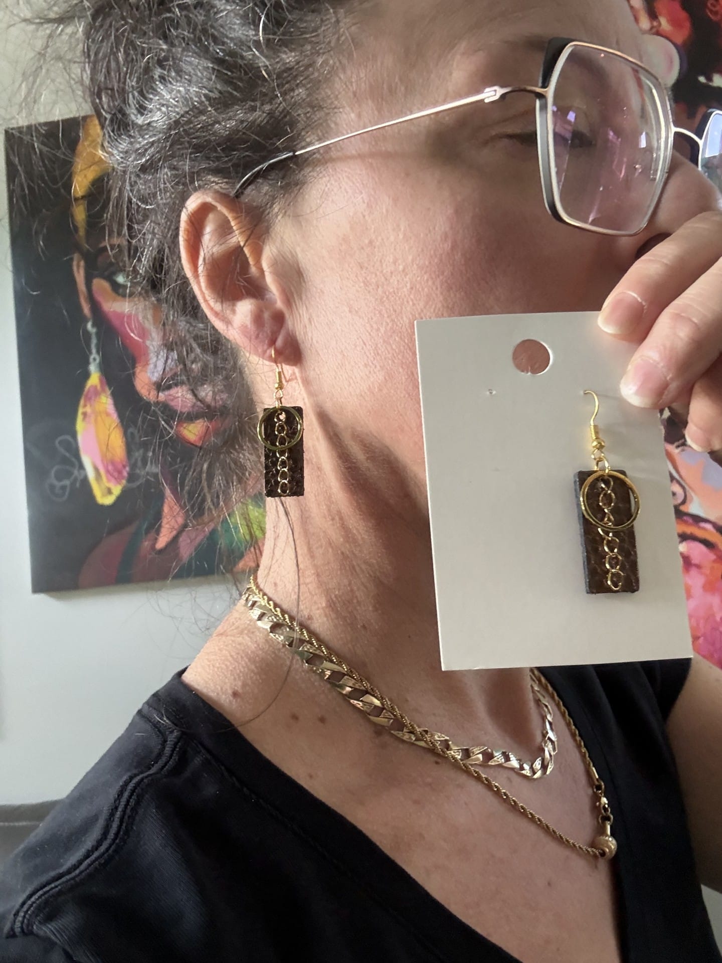 Boucles d'oreilles rond