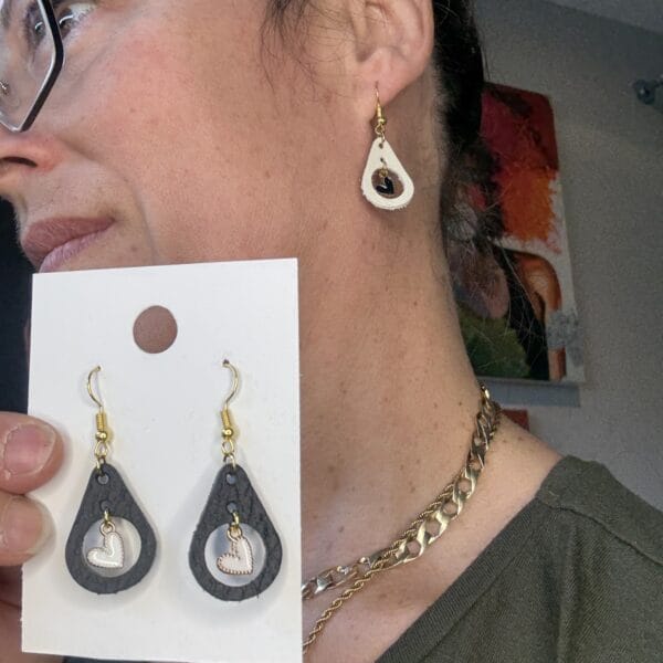 Boucles d'oreilles petit coeur