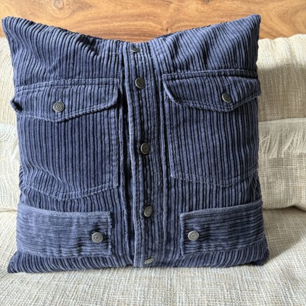 Coussin de velours recyclé