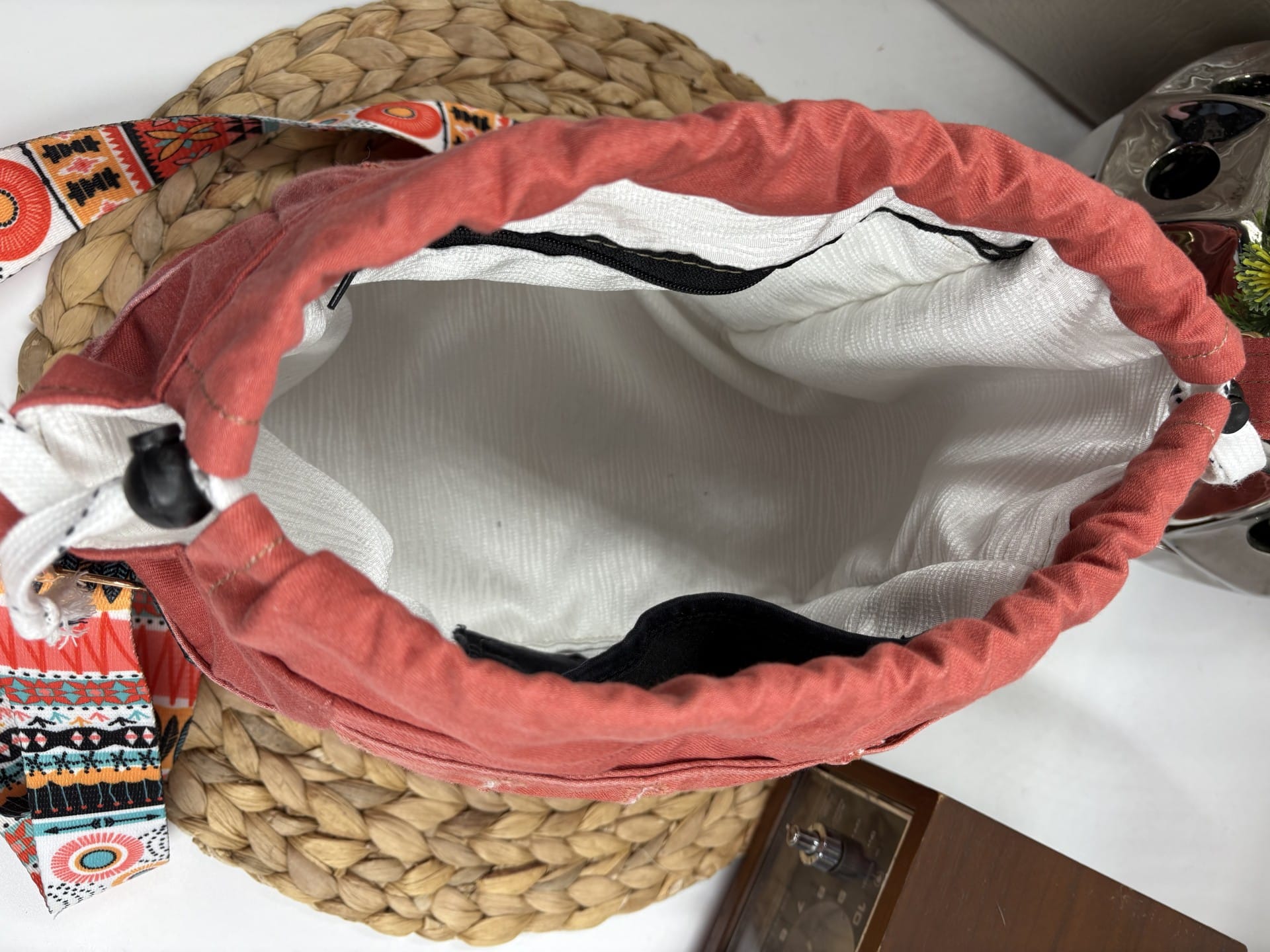 Sac à bandoulière sceau corail – Image 5