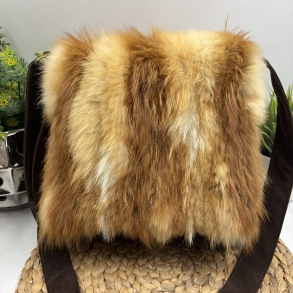 Sac à main de renard roux recyclé